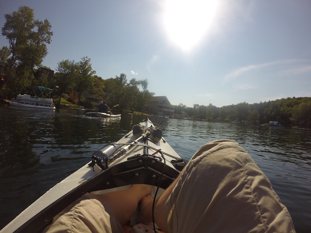 Eric and I in Quaker Lake