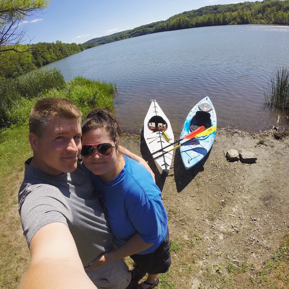 Eliza and I in Lackawanna State Park