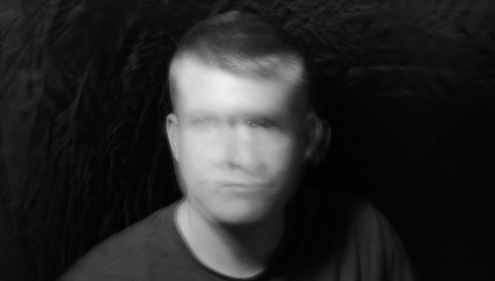 Me, blurry in the darkroom