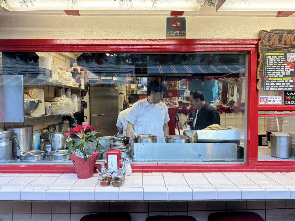 A small food vendor.